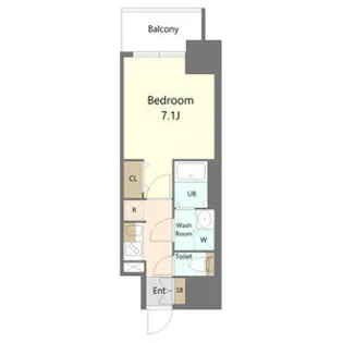 S-RESIDENCE名駅北bling(ブリング)【11階】の間取り