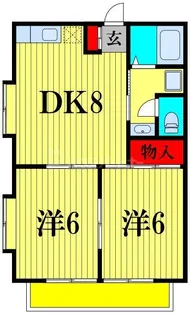 エスポワール中川【2階】の間取り