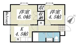 ジュネパレス流山第3【2階】の間取り