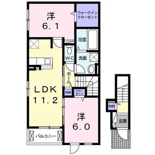 清和苑【2階】の間取り