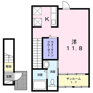 ヒビスクス【2階】の間取り