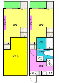 エスパシオ フルーレ南大橋【2階】の間取り