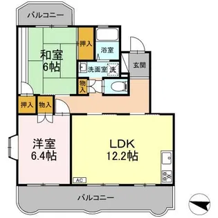 リチャーパレス富水【2階】の間取り