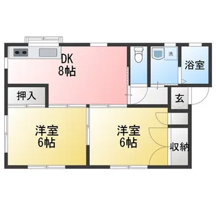 みやびハイツ【1階】の間取り