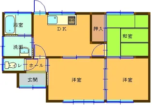 熊本県熊本市北区明徳町【一戸建】の間取り