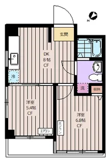 高輪ビューハイツ【3階】の間取り
