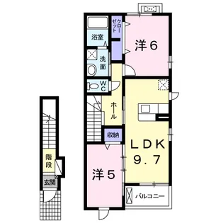 アヤソフィア【2階】の間取り