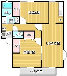 サンビレッジ松代C【2階】の間取り