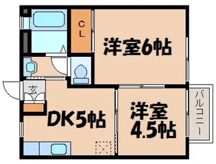 ミレニアム【2階】の間取り