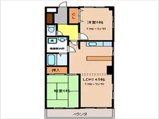 ヴィラ・パーシモン【4階】の間取り