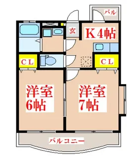 エミネンス徳田【2階】の間取り