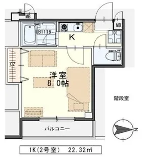 ハイツ秋田屋【4階】の間取り