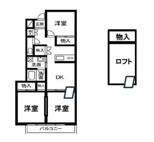 協和第2ビル【3階】の間取り