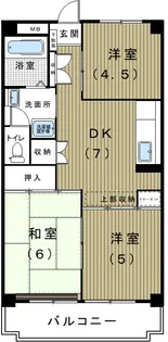 根の上マンション【2階】の間取り