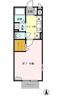 東京都練馬区中村南2【アパート】の間取り