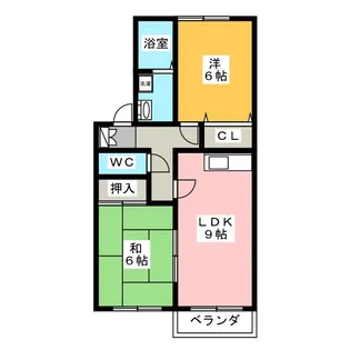 グレイス・ベル【2階】の間取り