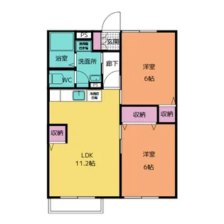 セレソ B棟【2階】の間取り