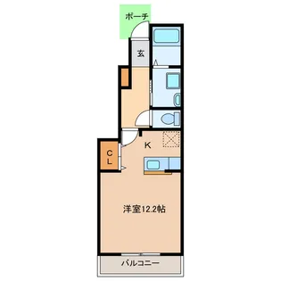 岐阜県大垣市内原1【アパート】の間取り
