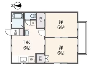 サンジュリアン【1階】の間取り