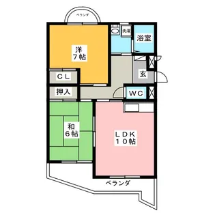 ブルージュ【2階】の間取り