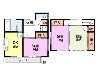 小川アパート【1階】の間取り