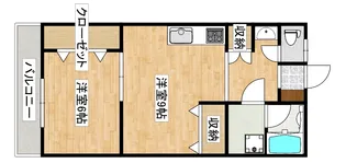 アゴラ西川田【2階】の間取り