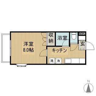 グレース鹿野【1階】の間取り