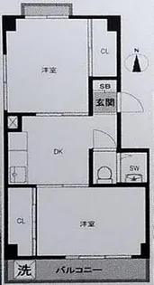サンハイツ金井町【4階】の間取り