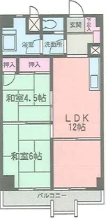 大船コーポビアネーズ【5階】の間取り