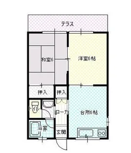 第二豊マンション【1階】の間取り