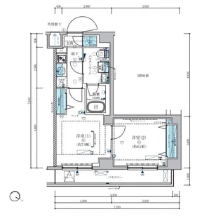 メインステージ板橋志村III【4階】の間取り