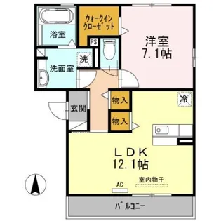 ロワメゾン松陽【2階】の間取り
