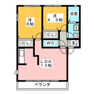 レストプレイス【2階】の間取り