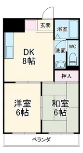 マンションメトロ【1階】の間取り