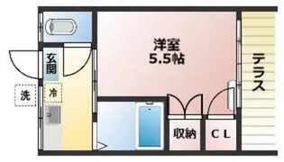 鈴木ハイツ【1階】の間取り