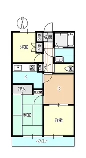 ダイアパレスピュアステージ新前橋【9階】の間取り