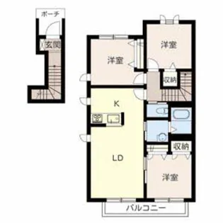 メゾン福渡A【2階】の間取り