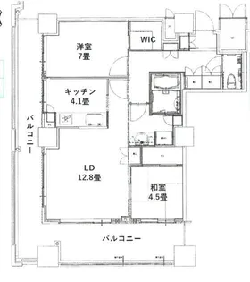 イーストコモンズ清澄白河セントラルタワー【21階】の間取り