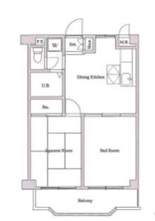 ガーデンヒルズ壱番館【1階】の間取り