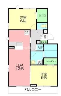 ソレアードA【2階】の間取り