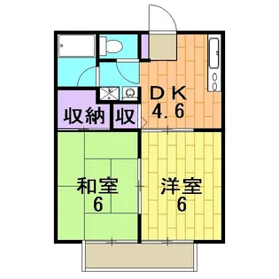 ライブ88【2階】の間取り