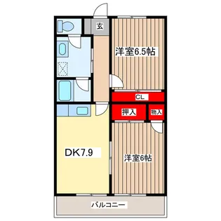 ハイクオリティ 1【2階】の間取り