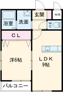 大阪府枚方市香里ケ丘10【アパート】の間取り