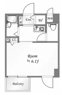 アイディ西小山【2階】の間取り