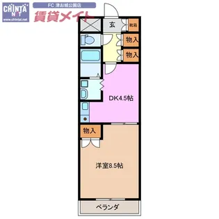 Bell Karm S【1階】の間取り
