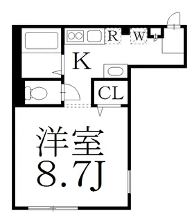 東京都中野区中央2【マンション】の間取り