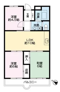 サンクレール【2階】の間取り