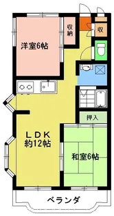 ファミネス明ノ沢【1階】の間取り