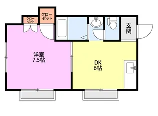 グリーンヒルズ女池【1階】の間取り