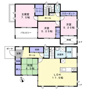 千葉県流山市平和台4【一戸建】の間取り